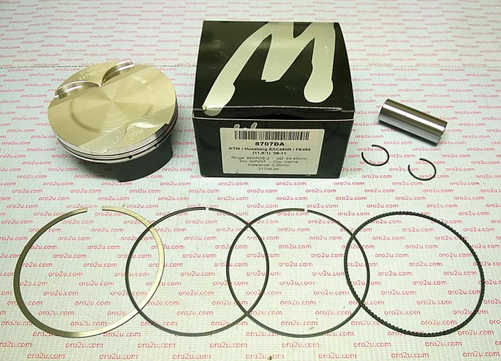 100800 - Wossner 450 Piston R78030007300 in A, B or C Complete 95mm 2009-2012